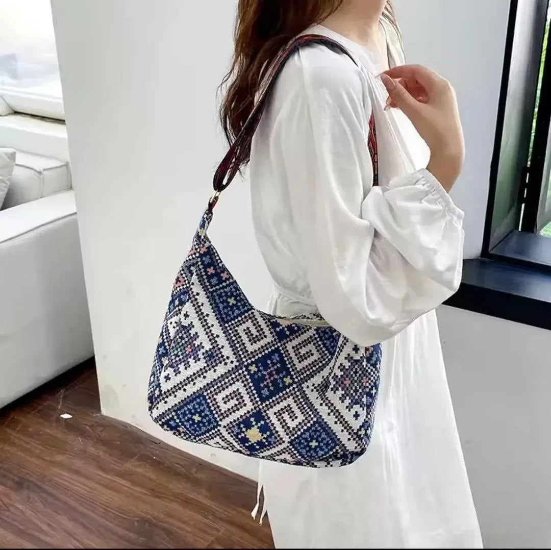 Canvas Printed Shoulder Bag